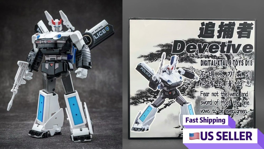 DX9 Toys D18 Devetive G1 Transformers Prowl Masterpiece Scale MISB US Seller