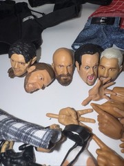 WWE AEW Wrestling Figure Parts And Accessories Fodder Lot For Customs