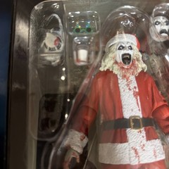 TERRIFIER 3 Ultimate Art the Clown Santa Bloody Splattered Christmas Figure NEW