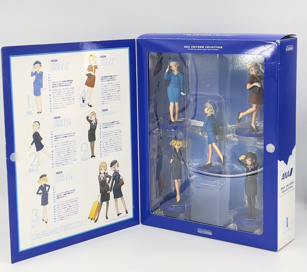 Kaiyodo ANA Uniform History Collection Vol 1 Flight Attendant Figure Set