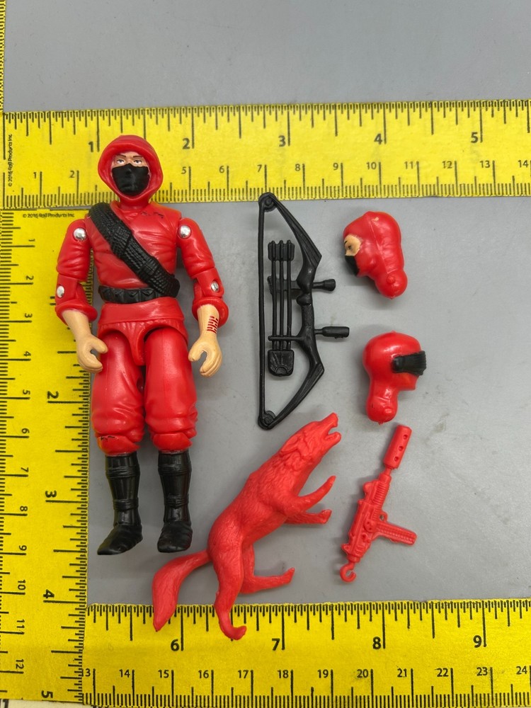 Red Ninja Viper Gi Joe LadyJayeToys Storm Shadow Back Major Cobra Snake Eyes