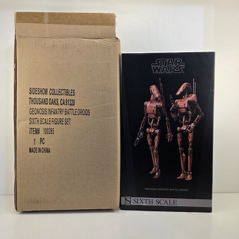 Star Wars Sideshow Collectibles 1/6 Geonosis Battle Droid Infantry 2 Pack ATOC