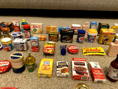 HUGE LOT OF 60+ ZURU MINI BRANDS FOOD, SNACKS, DRINKS & COLLECTOR’S CASE (AS IS)