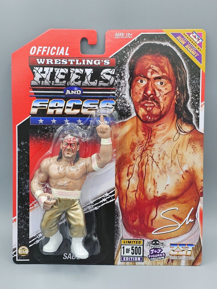Zombie Sailor Toys ZST Heels and Faces Sabu Bloody 1 of 500 Exclusive Figure ECW