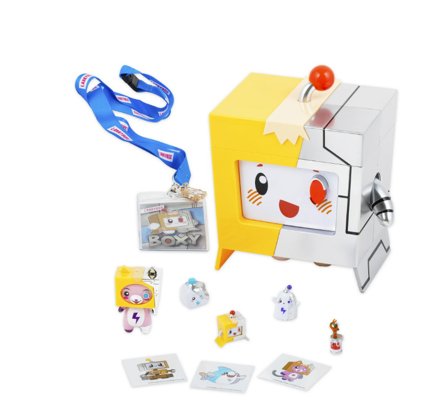 LankyBox Giant Cyborg Boxy Mystery Box 10 Surprise Toys Official Merch Ages 3+