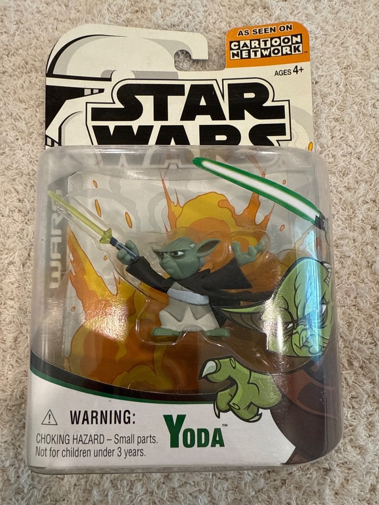 Star Wars Clone Wars Yoda Action Figure For Ages 4+ Cartoon Network Hasbro