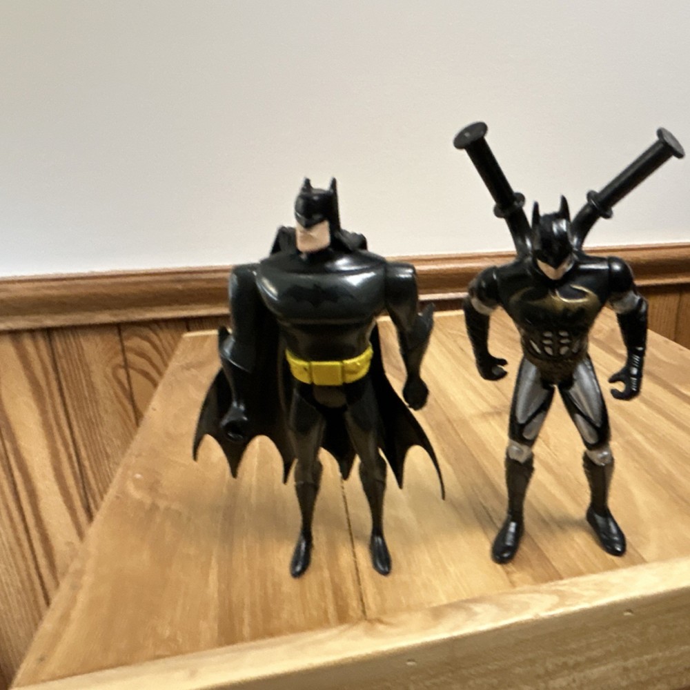 DC Comics Batman Action Figures Lot Black Yellow Gray with Accessories