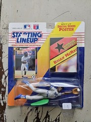 Lot of 9 Starting Lineup Baseball Collectibles with Cards