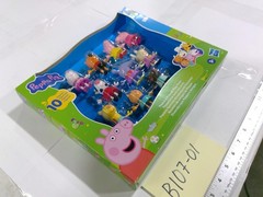 Peppa Pig Peppa & Friends Play Date 10 Figure Set Hasbro Toy New Multicolor