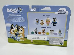 Bluey & School Friends/Mates-3 inch Figures Set: Bluey,Jack,Pretzel & Mackenzie