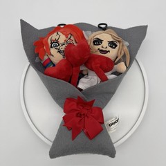 Child’s Play Chucky Doll Tiffany Plush Horror Pendant Valentines Gift Bouquet