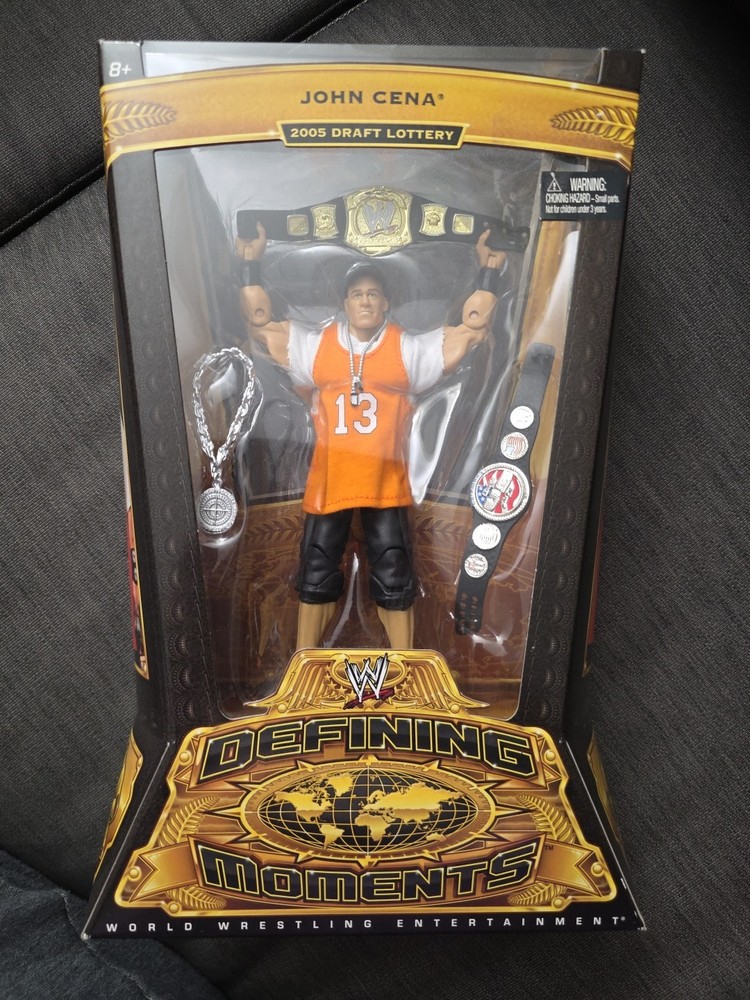 WWE JOHN CENA DEFINING MOMENTS DRAFT LOTTERY 2005 FIGURE 2011 MATTEL WWF