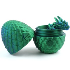 Easter Gift 3D Printed Dragon Full Articulated Dragon w/Egg Colourful Decorative
