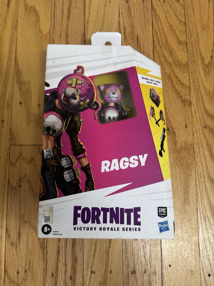 HASBRO Epic Games FORTNITE Victory Royale RAGSY Pink Bear Figure NEW Retired