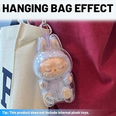 The Monsters Plush Clear Protective Case/Cover For Pop Mart Labubu（Without doll)