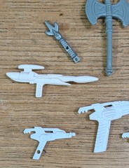 12 Piece Action Figures Accessories 80- 90s Power Ranger Sword Ray Gun Axe Toys