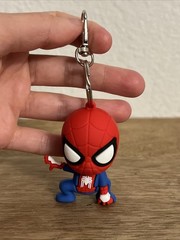 Spider Man Marvel Blue & Red Suit 2.5”Figure Silicone Rubber Keychain Toy