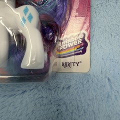 My Little Pony G4 FiM Rainbow Power Rarity Silver Tinsel NEW