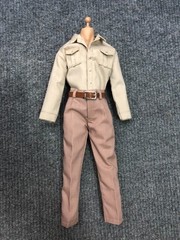 1/6 Custom Old Indiana Jones Harrison Ford Suit for body Action Figure 12 inch