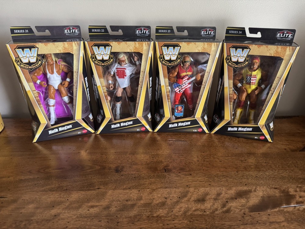WWE Elite Hulk Hogan Legends Lot (4) Series 21 22 23 24