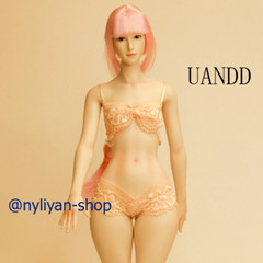 UANDD 1/6 No Finger Bone Seamless Small Bust Strong Leg Body 12″ Female Figure