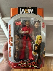 AEW All Elite Wrestling Street Fighter Nick Jackson Ken Action Figure GameStop