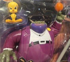 Vintage 1996 Playmates Space Jam Swackhammer and Tweety Bird Action Figure Set