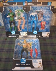 Mcfarlane Toys DC Multiverse JLA Plastic Man BAF Set Complete 3 Plus Head