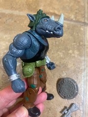 TMNT 1988 Remastered Raphael vs BATTLE DAMAGED ROCKSTEADY ONLY Playmates Figure