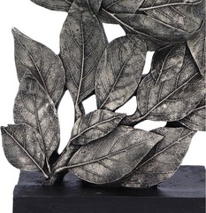 Nemesis Now Natural Emotion – Peace 32cm, Resin, Silver, Face in Leaves Nature S