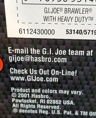 G.I. JOE vs COBRA BRAWLER w/HEAVY DUTY Driver2001Hasbro Vintage ARAH Jeep Hummer
