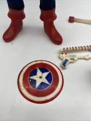 Captain America 1966 CAPTAIN ACTION Ideal ORIGINAL FIGURE, Mask, Guns, Belt