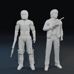 The WRAITH Movie 1986 18 Figure 3D Printed 1:24 3″ Set Charlie Sheen Quaid Fenn