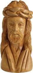 Jesus Agony – Crowned with Crown of Thorns – Olive wood (11 cm or 4.5 Inches