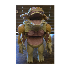 Brown & Beige Monster Plastic Articulated Action Figure Large Collectible Toy