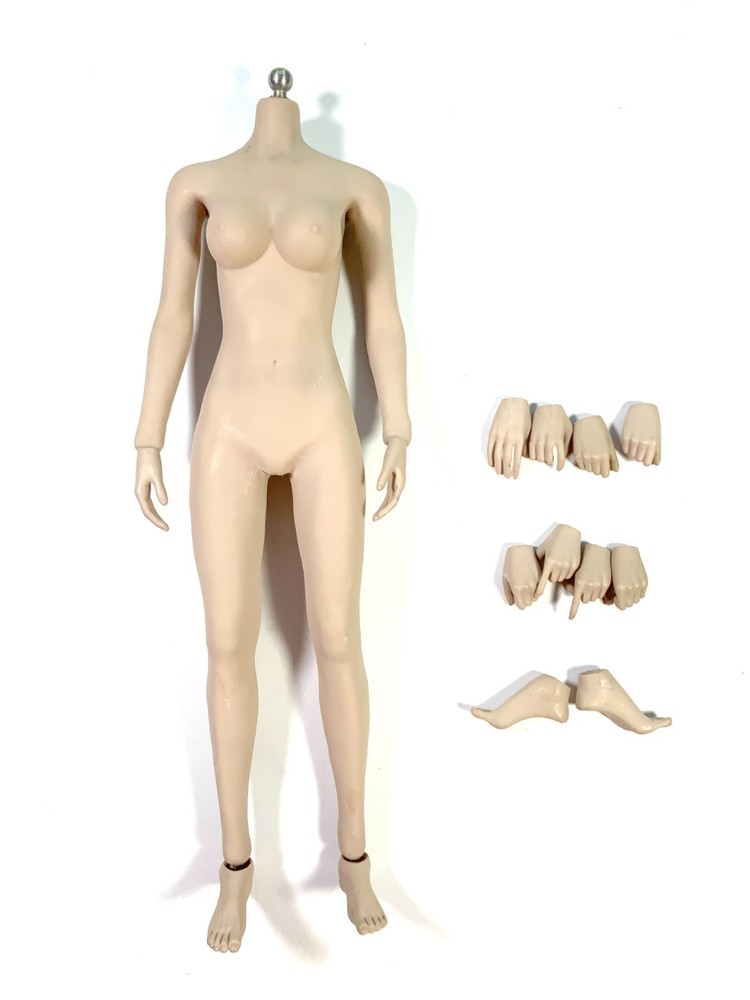 TBLeague 1:6 Female Suntan Skin Flexible Seamless Figure, Extra Hands and Feet