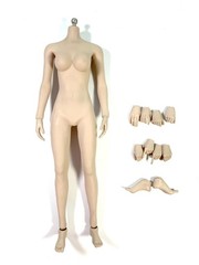TBLeague 1:6 Female Suntan Skin Flexible Seamless Figure, Extra Hands and Feet
