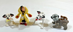 Disney 101 Dalmatians Cruella de Vil Pongo Lucky Col. Hathi PVC Toy Figures Lot
