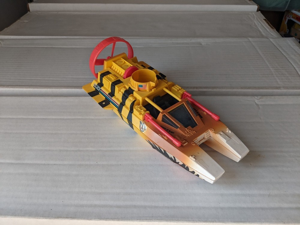 G.I. Joe Tiger Shark/Tiger Force Boat Vehicle INCOMPLETE 1984 w/ Propeller