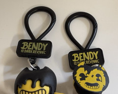 Bendy And The Dark Revival Backpack Clip Key Chain & Figure Lot of 6 Gift