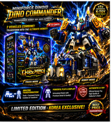 Dino Commander Transforming Robot Truck Set Full Package Miniforce Korea Toy