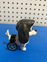 Disney Jr. Puppy Dog Pals Lollie Figure -Travel Pets Spaniel Wheelchair Toy