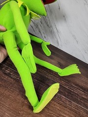 Vintage Kermit the Frog Nanco Plush Posable Bendable Muppets Jim Henson 16″ Long