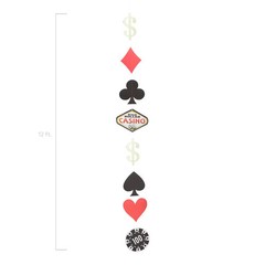 Fun Express Casino Icon Hanging Decorations – 2 Sets