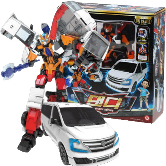 Hello Carbot The Braves Dandy Refine Transformer Robot Car Cube Figure Toy