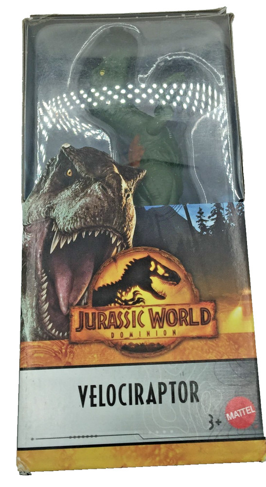 Jurassic World Dominion Velociraptor 6 inch Dinosaur Figure Mattel Ages 3 & Up