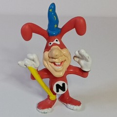 4 Vintage 1980s Dominos Pizza Avoid the Noid Bomb Advertising Mini Figure Set