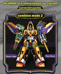 Miniforce Dinoid Warrior Dino Emperor 5-Intergation Dinosaur Robot Deluxe Toy