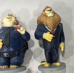 ZOOTOPIA DISNEY STORE 7 PIECE PVC TOY CAKE TOPPER FIGURE LOT