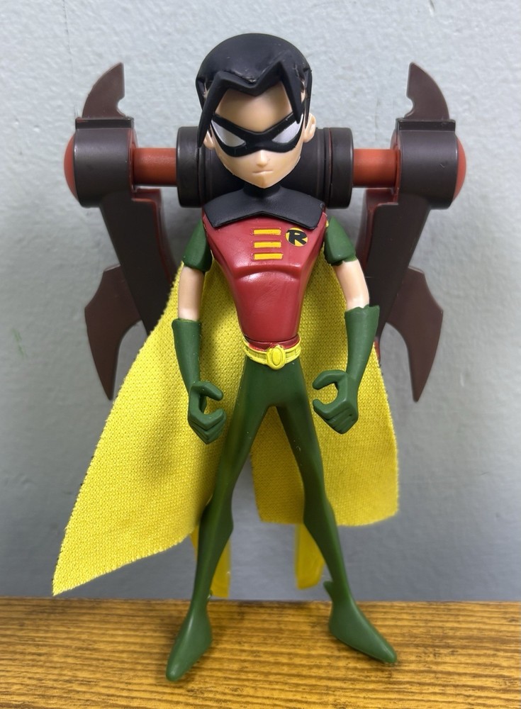 2007 Mattel DC Batman Shadow Tek Flamethrower Robin Action Figure 4.5” Loose